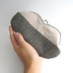 Frame Sunglasses Case -gray And Natural Linen